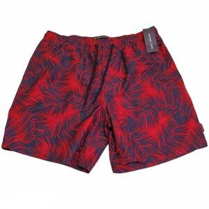 Michael Kors‎ men's shorts mesh lined Swim trunks Red Size Medium drawstring nwt